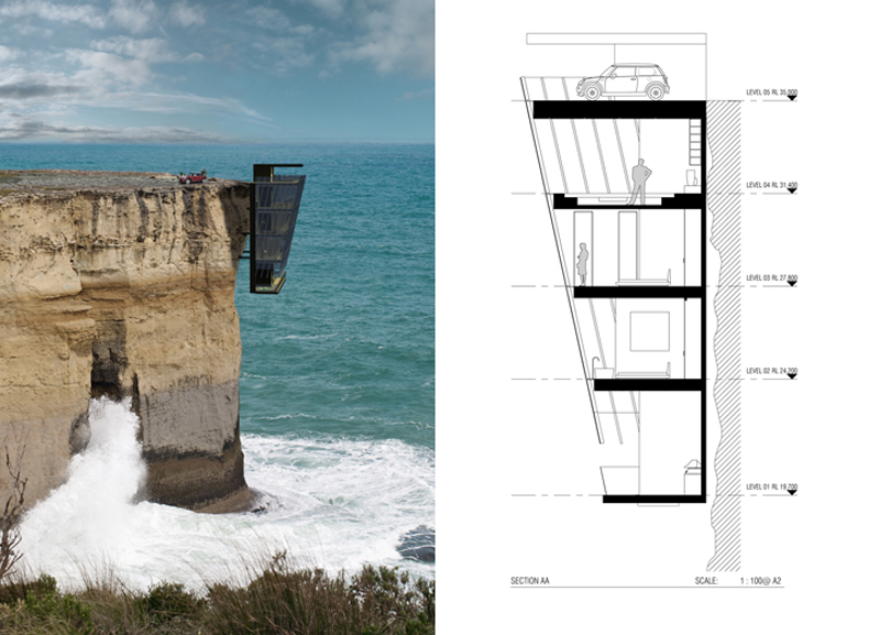 Architecture, Cliff Homes, Design, Engineering