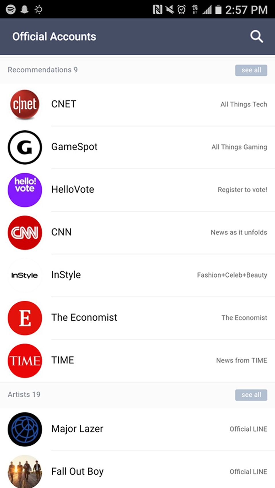 A List Of Brands Who Created Social Interaction Apps Such As CNET, HelloVote, TIME, Major Lazer