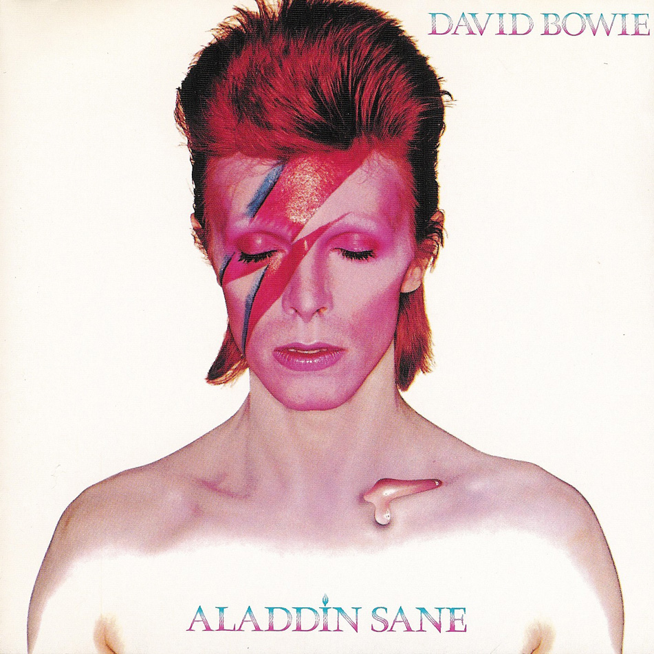 Vinyl Album Art, Brian Duffy, David Bowie, Aladdin Sane, Image via fanpop.com