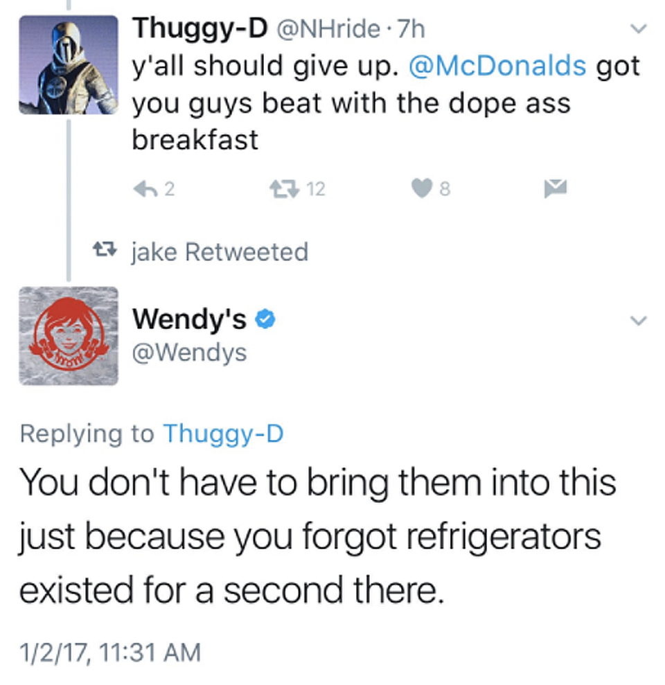 Wendy's wins with final retort on Twitter feud with a consumer regarding freshness of meat