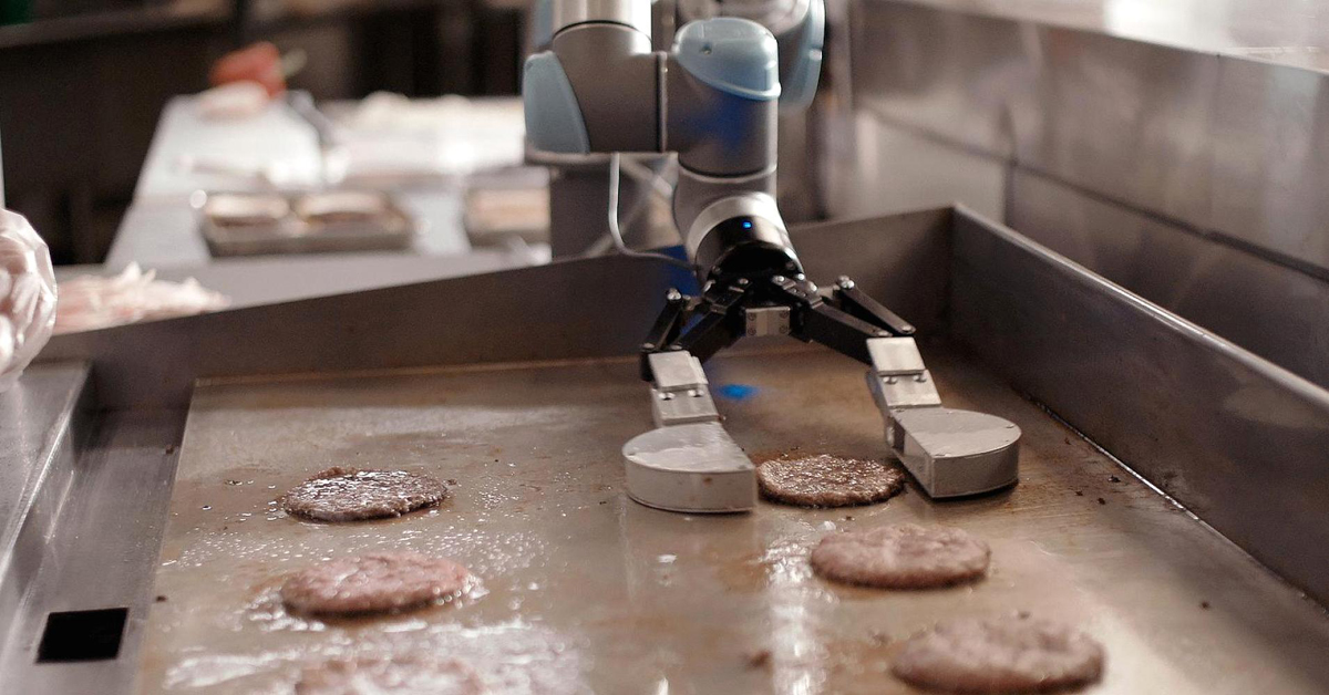 Burger-Flipping Robot
